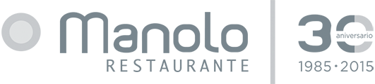 Logotipo 30 aniversario de Restaurante Manolo - Porriño